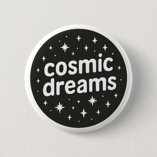 Cosmic Dreams Ronde Button 5,7 Cm (Voorkant)