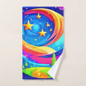 Cosmic Dreamscape: een hemels avontuur Bad Handdoek (Handdoek)