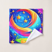 Cosmic Dreamscape: een hemels avontuur Bad Handdoek (Wasdoekje)
