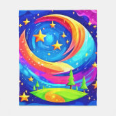 Cosmic Dreamscape: een hemels avontuur Fleece Deken (Voorkant)
