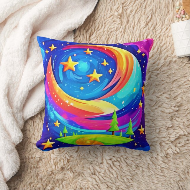 Cosmic Dreamscape: een hemels avontuur Kussen (Deken)