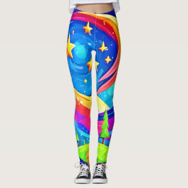 Cosmic Dreamscape: een hemels avontuur Leggings