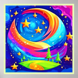 Cosmic Dreamscape: een hemels avontuur Poster