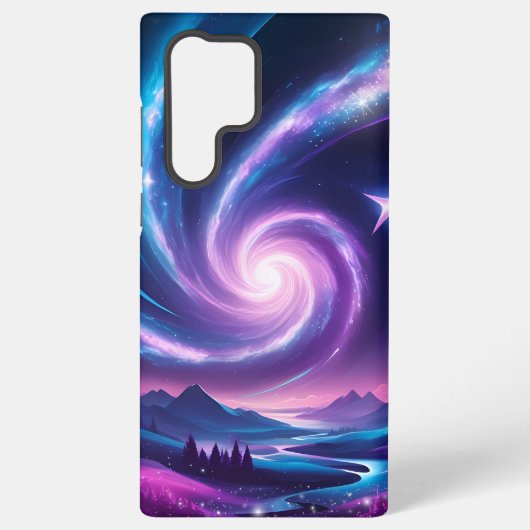 Cosmic Dreamscape Fantasy Galaxy Swirl Telefoonhoe Samsung Galaxy Hoesje (Achterkant)