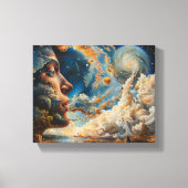 Cosmic Dreamscape Surreal Wall Art Canvas Afdruk (Voorkant)