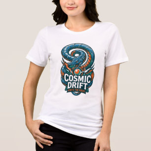 Cosmic Drift Negeer De Nacht Cybernetische Slang G Tri-Blend Shirt
