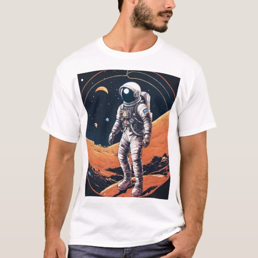 Cosmic Drift: T-shirt voor ruimtewandeling (Voorkant)