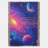 Cosmic Drip: Galaxy's Sweet Essence Deken (Voorkant Verticaal)