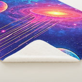 Cosmic Drip: Galaxy's Sweet Essence Sherpa Deken (3/4)