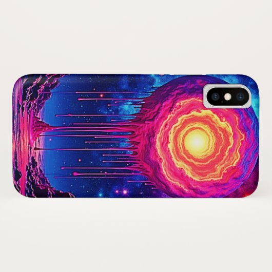 Cosmic Dripping Planet Art Case-Mate iPhone Case (Achterkant (horizontaal))