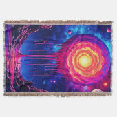 Cosmic Dripping Planet Art Deken (Voorkant)