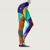 Cosmic Duality: Sun, Moon, and Sisterhood Leggings (Rechts)
