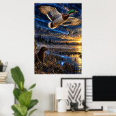 Cosmic Duck Hunter Poster (Thuiskantoor)
