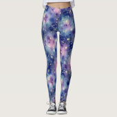 Cosmic Dust Seamless Pattern Leggings (Voorkant)