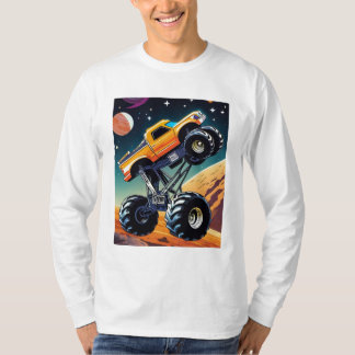 Cosmic Earth Shaker: Monstertruck in de ruimte T-shirt