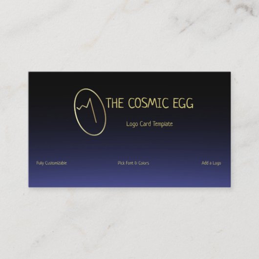 Cosmic Egg Geoglyf Logo Visitekaartje (Voorkant)