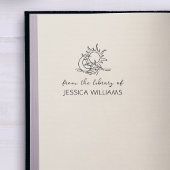 Cosmic Elements Handwritten Custom Library Book Rubberstempel