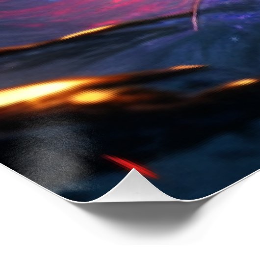 Cosmic Elf Portrait – Neon Fantasy Wall Art Perfect Poster (Hoek)