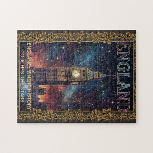 Cosmic England Big Ben Celestial Art Legpuzzel (Horizontaal)
