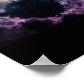 Cosmic Enigma De Sticker van de Donkere Nevel Poster (Hoek)