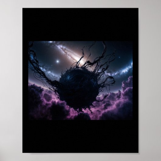 Cosmic Enigma De Sticker van de Donkere Nevel Poster (Voorkant)