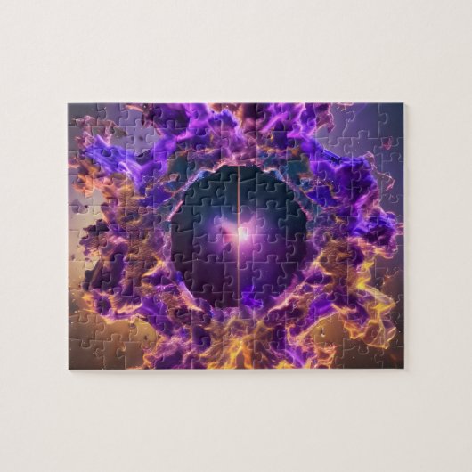 Cosmic event horizon opent een onbekend universum legpuzzel (Horizontaal)