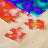 Cosmic event in ruimtekunst legpuzzel (Zijkant)