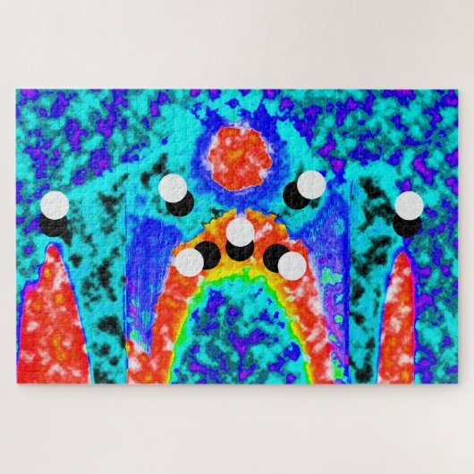 Cosmic event in ruimtekunst legpuzzel (Horizontaal)