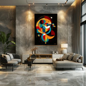 Cosmic Evolution – Abstract Geometry in Motion Poster