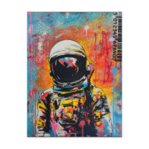 Cosmic Explorer #2 - Pop Art Astronaut Briefkaart