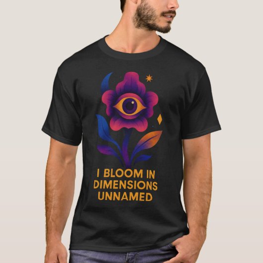 Cosmic Eye Flower Visionary Art T-shirt (Voorkant)