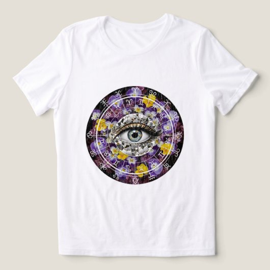Cosmic Eye Mandala T-shirt 👁️✨ (Design voorkant)