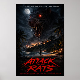 Cosmic Eye – Nachtstrand Creature Horror Poster