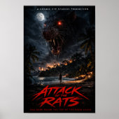 Cosmic Eye – Night Beach Creature Horror Poster (Voorkant)