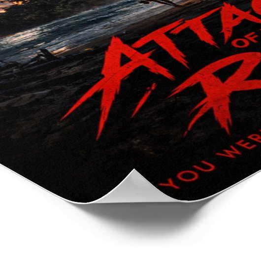 Cosmic Eye – Night Beach Creature Horror Poster (Hoek)