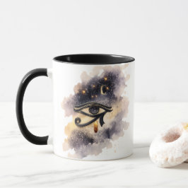 Cosmic Eye of Horus Coffee Mug Ancient Egyptian  Mok