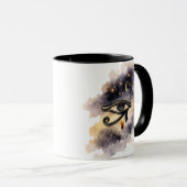 Cosmic Eye of Horus Coffee Mug Ancient Egyptian  Mok (Voorkant rechts)