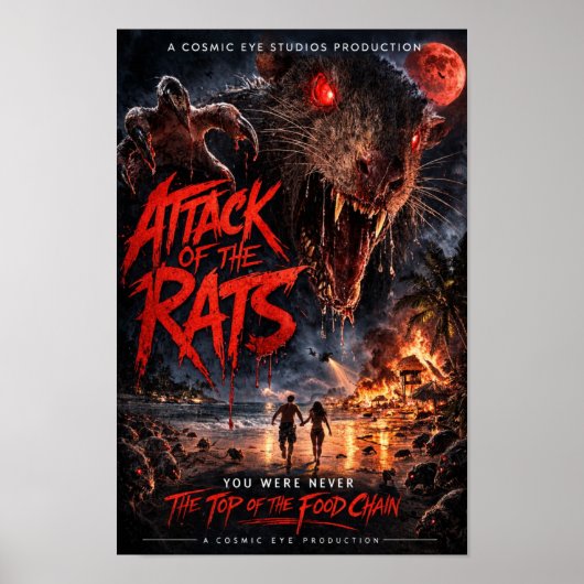 Cosmic Eye – Strand Apocalyps Horror Poster (Voorkant)