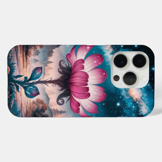 Cosmic Fantasy magische bloem Case-Mate iPhone Case (Achterkant (horizontaal))