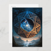 Cosmic Fantasy Space Landscape Briefkaart (Voorkant / Achterkant)