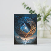 Cosmic Fantasy Space Landscape Briefkaart (Staand voorkant)