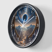 Cosmic Fantasy Space Landscape Clock (Hoek)