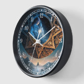 Cosmic Fantasy Space Landscape Clock (Hoek)