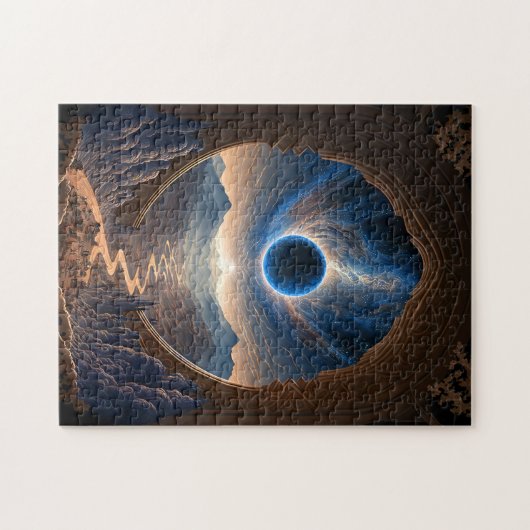 Cosmic Fantasy Space Landscape Jigzaag Puzzle Legpuzzel (Horizontaal)