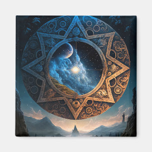 Cosmic Fantasy Space Landscape Magnet