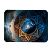 Cosmic Fantasy Space Landscape Magnet Magneet (Horizontaal)