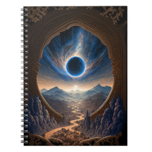 Cosmic Fantasy Space Landscape Notitieboek