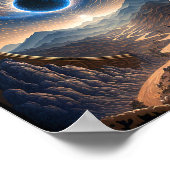 Cosmic Fantasy Space Landscape Poster (Hoek)