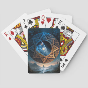 Cosmic Fantasy Space Landscape Spelling Cards Pokerkaarten