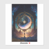 Cosmic Fantasy Space Landscape Sticker (Vel)